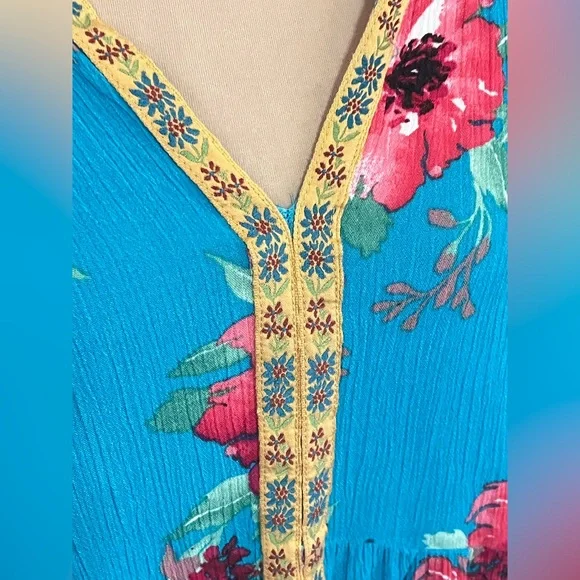 The Pioneer Woman XXL Embroidered Babydoll Floral Blouse Cottagecore Boho Spring - Picture 6 of 11